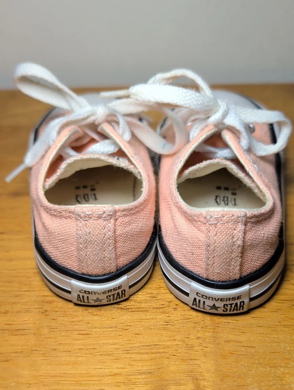 Converse All Stars Neon Orange Sneakers Skater Grunge Unisex Toddler Size 7